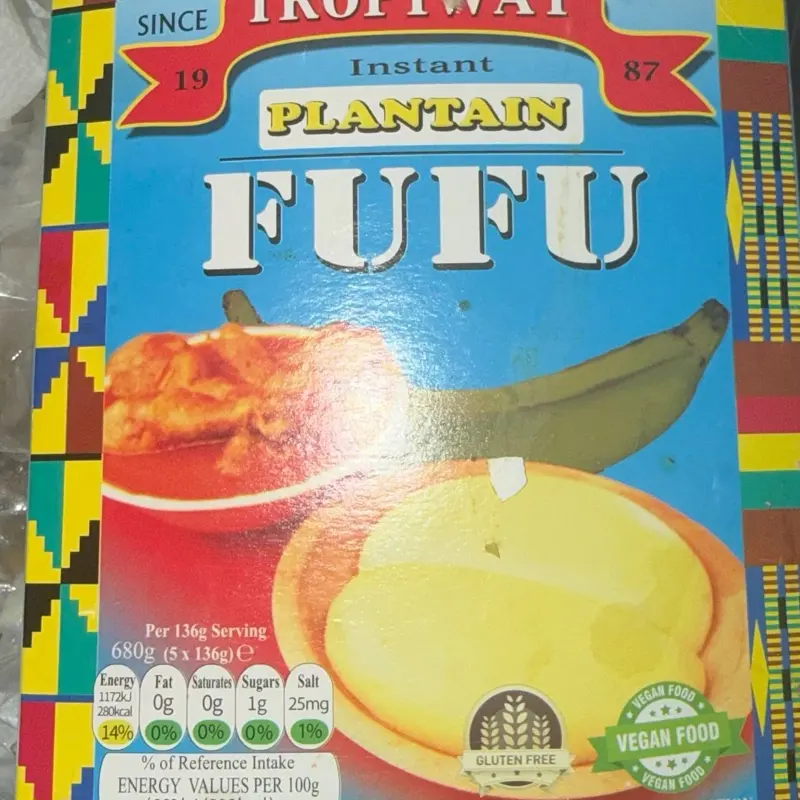 Fufu plaintains food