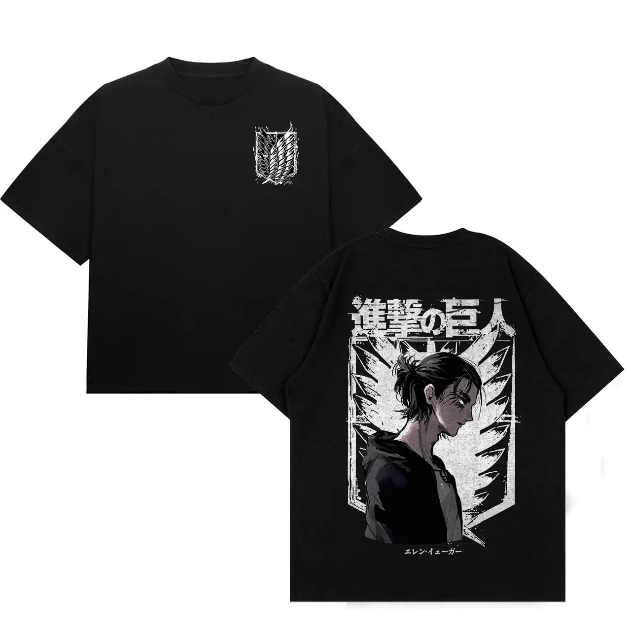 Attack On Titan Anime Eren Yeager Pullover Streetwear T-shirts, Sweater, Hoodies – AOT Anime Suitable for All Genders