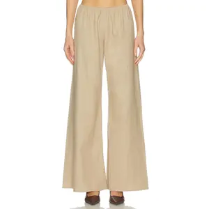 La Ligne Flannel Colby Pant in Camel