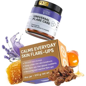 Universal Flare Care Multi-Purpose Solution for Skin Flare-Ups, Hidradenitis Suppurativa, Folliculitis, Boils, Cysts, Anti-Chafing Irritated Skin Relief with Propolis & Egg Yolk 4 oz