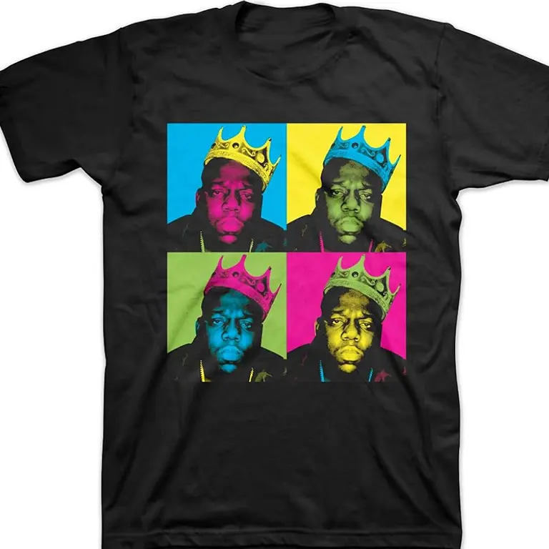 The Notorious B.I.G Men's Multi-Colored Crown T-Shirt