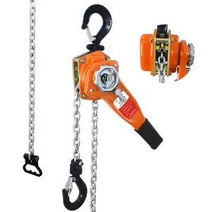 TKK Lever Chain Hoist 1650 lbs Capacity, 10 ft Manual Ratchet Chain Come Along with 2 for & No-Use