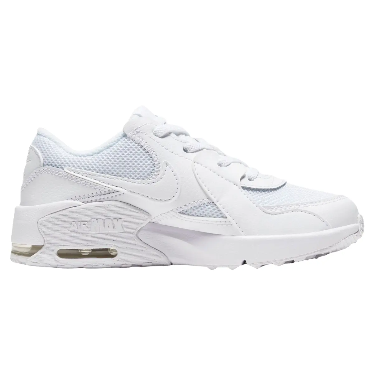 Nike Air Max Excee Triple White Kids Fashion Shoes New Nike Air Max Excee Triple White Kids Fashion Shoes New