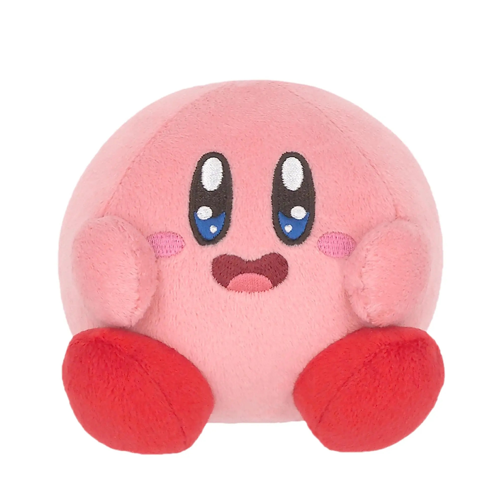 Kirby Pink 4-Inch Collector Plush, Soft Stuffed Animal, Cute Stuffies, Cuddly Doll Gift, Decorative Plush Stuffed Toys