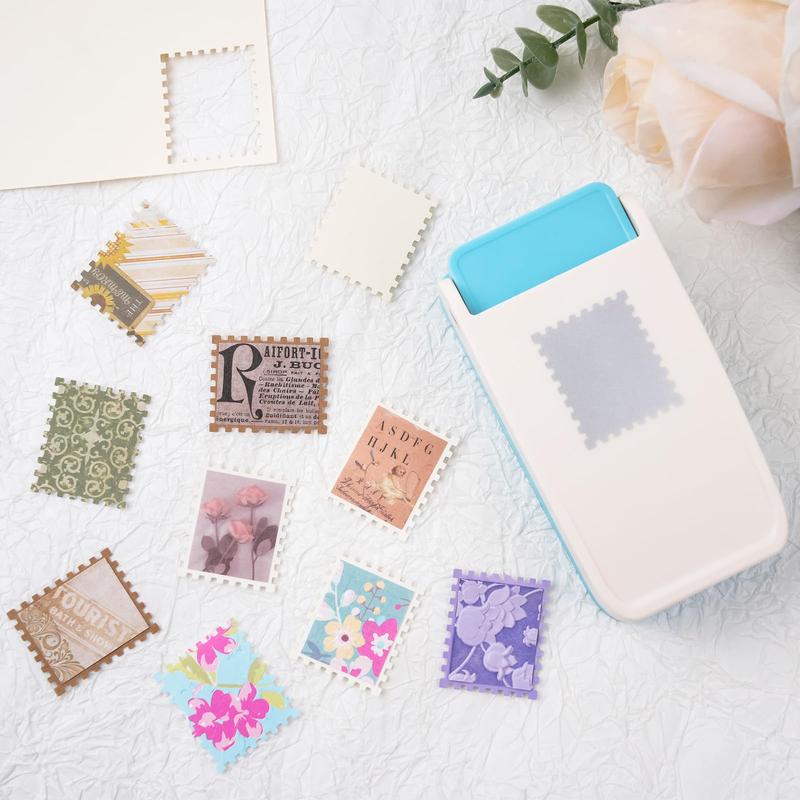Stamp Puncher, Rectangular Postage Stamp Puncher, Stamp Hole Puncher for DIY Crafting Scrapbooking DIY Card Making Arts Crafts Supplies