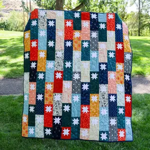 Starlets Pre-Cut Sew-Ready Quilt Kit Featuring Winterglow by Ruby Star