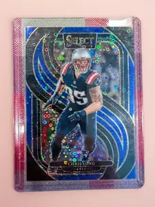 Chris Long #12/25 Blue Disco Prizm – Select – New England Patriots