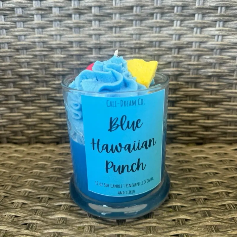 Blue Hawaiian Punch + Whippped Soy Candle Blue Hawaiian Punch + Whippped Soy Candle