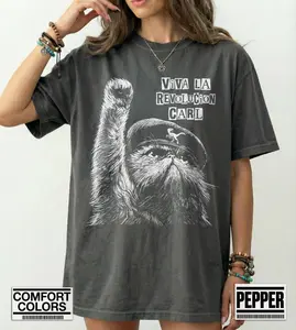 [Sale Up To 43%] Viva La Revolucion Carl Dungeon Crawler Carl Shirt Princess Donut Mongo Comfort Colors Tee