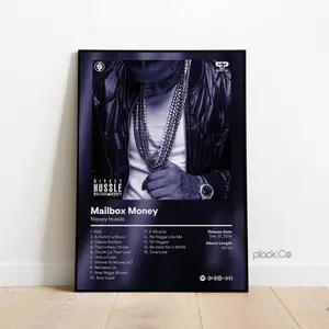 Nipsey Hussle - Mailbox Money - Custom Album Poster - Hip Hop Wall Art - Custom Album Cover - Nipsey Hussle Poster