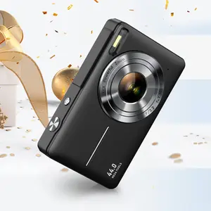 Small Digital Camera, Pocket Size Instant Vlogging Camera with 32GB SD Card & Wrist Strap, Self Timer, Anti-Shake, 16X Digital Zoom, FHD 1080P Point & Shoot Camera for Daily Photography, Perfect Holiday Gift for Adults, Teens & Kids【Deep Black】