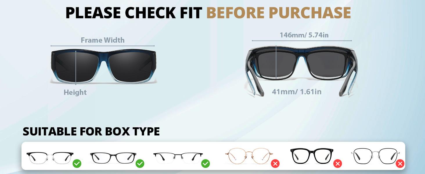 Sunglasses Over Glasses for Women with Rhinestone Rectangle Fit Over Glasses UV Protection for Driving TS4204