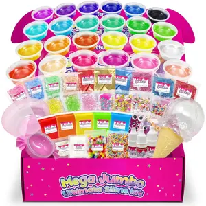 Summer Spring Gift 75 PCS Ultimate Slime Kit for Kids, Easter Butter Slime Making Set for Girls 6- 12, 36 Colors Premade Slime ,39 Add-ins to DIY, Glow in Dark ,Birthday Gifts & Party Favors for Girls & Boys Ages 10-12