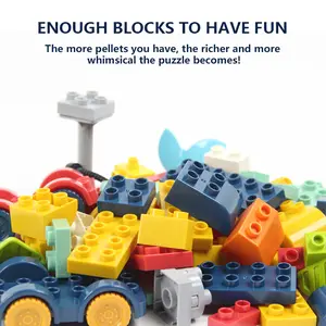 Large Particle Building Bricks, Creative Toys for Children, Durable ABS Material, DIY Assembly Building Blocks Educational Toys, Mechanical Dinosaur Cartoon Model, Christmas & New Gifts