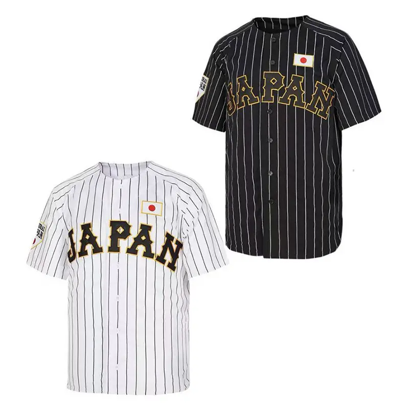 Men's High-Quality Polyester Stitched V-Neck Short-Sleeve Replica Baseball Jersey (S-3XL) - #16 Japan Hip Hop Movie Design, White Stripes, Back Number, Sports-Inspired Top for Male Watch Parties, Do Not Dry Clean, V-Neck Cut