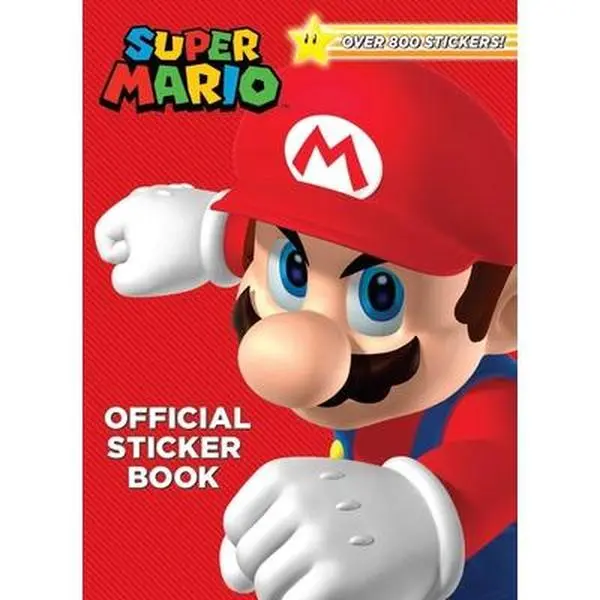Classic Official English Full-Color Super Mario Sticker Book (Nintendo) - Paperback by Steve Foxe, Random House Books for Young Readers, All Ages, 64 Pages, Over 800 Stickers, 0.9 lbs, 10.7" h x 7.8" l x 0.4" w