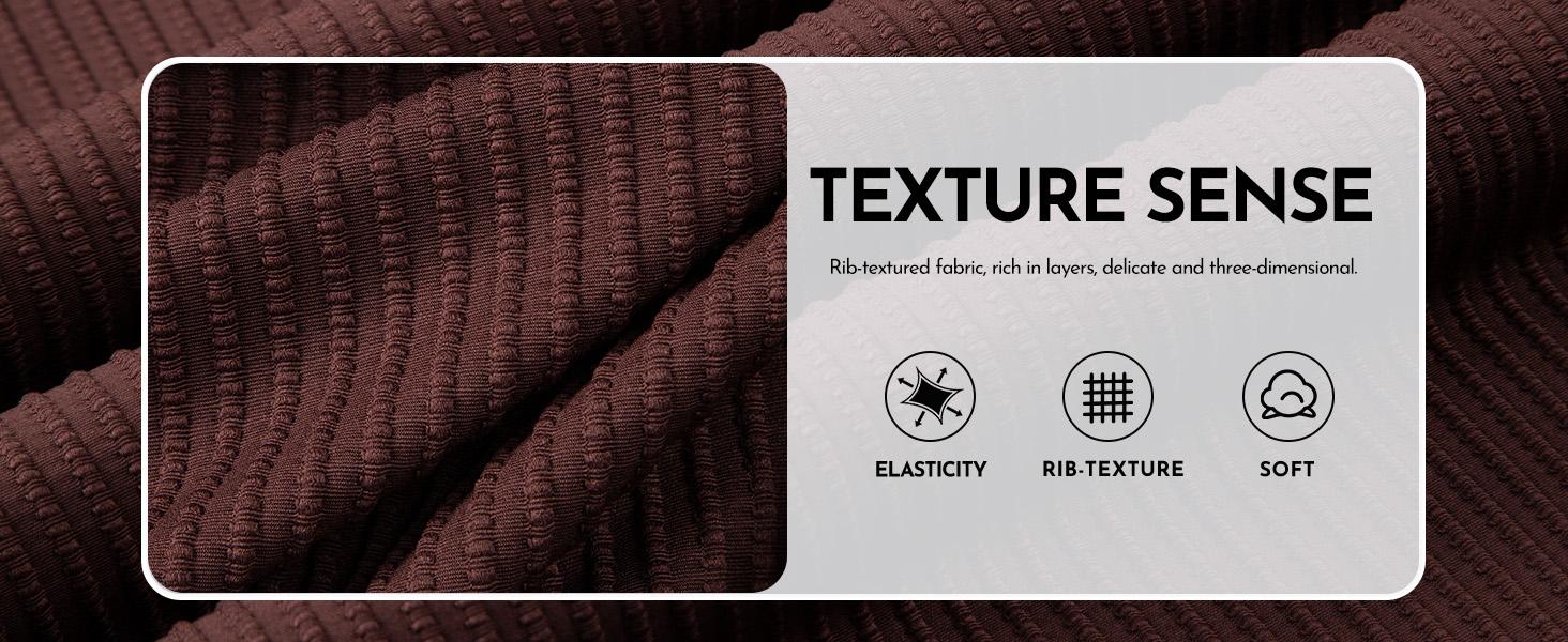 Kenne-shop Women's Textured Bikini Sets Twist Front Top Swimsuits High Waisted Bathing Suits