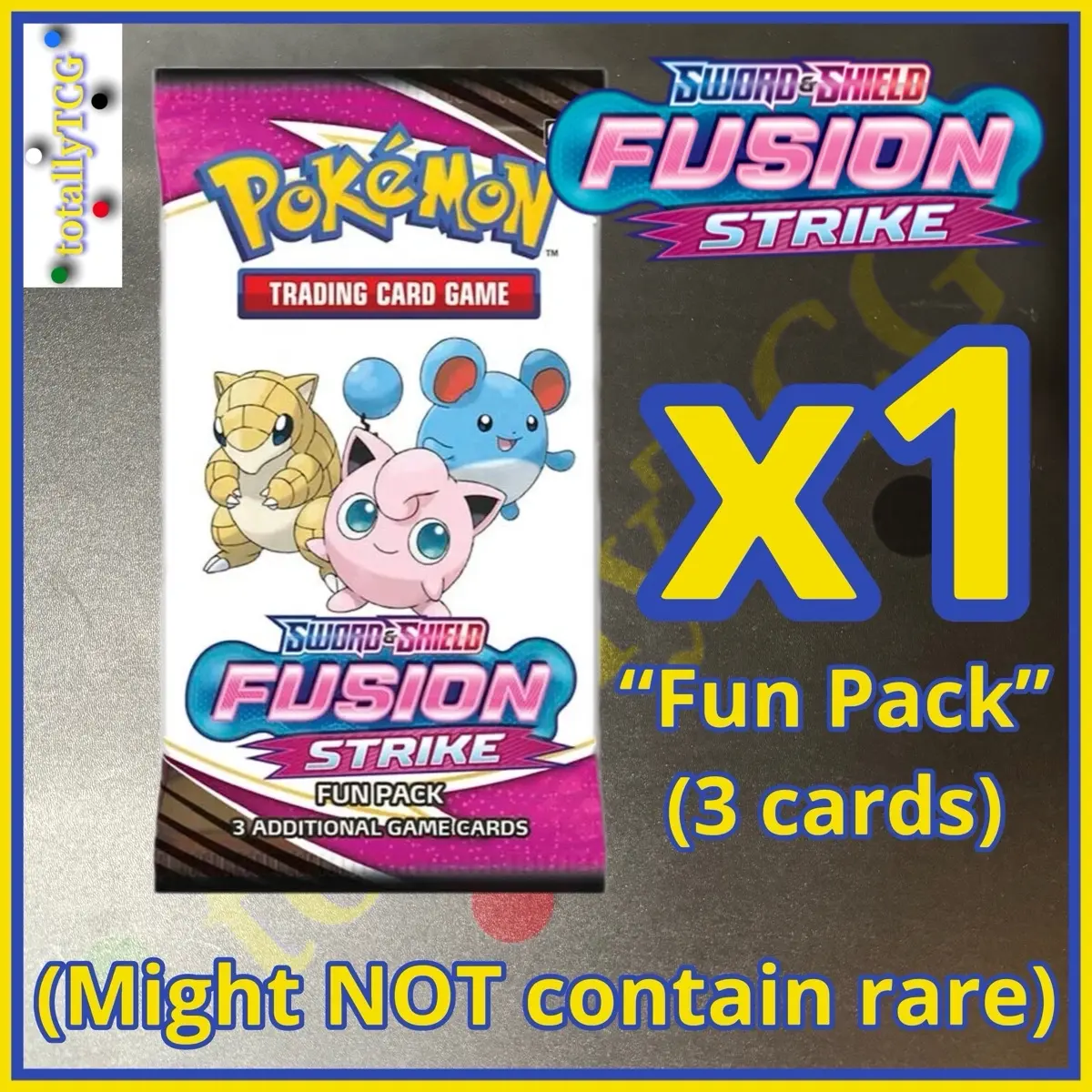 Pokemon 3 card “fun pack” of Fusion Strike (New and Sealed)!
