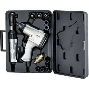 VEVOR 71 Pieces Pro Air Tool and Accessories Kit - 1/2 Air Impact Wrench, 3/8 Ratchet Wrench, 1/2 Die Grinder, 4500BPM Hammer, Blow Gun for Auto Repair, Home DIY Project - Storage Case Included