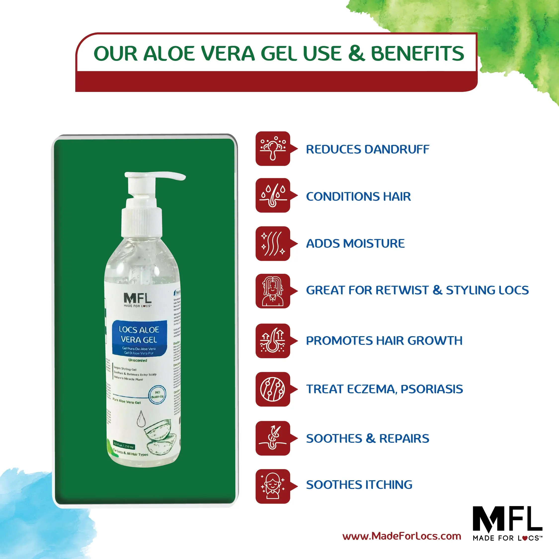 Locs Vegan Aloe Vera Soothing & Styling Gel - TikTok Shop