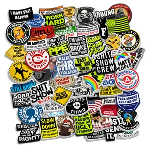 Greatest Sticker Pack Of All Time - Heavy Duty Water and UV Resistant 6mil Vinyl