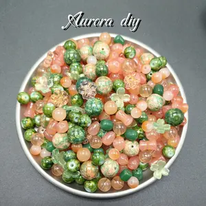 (J to T)Bigger size glass beads mix