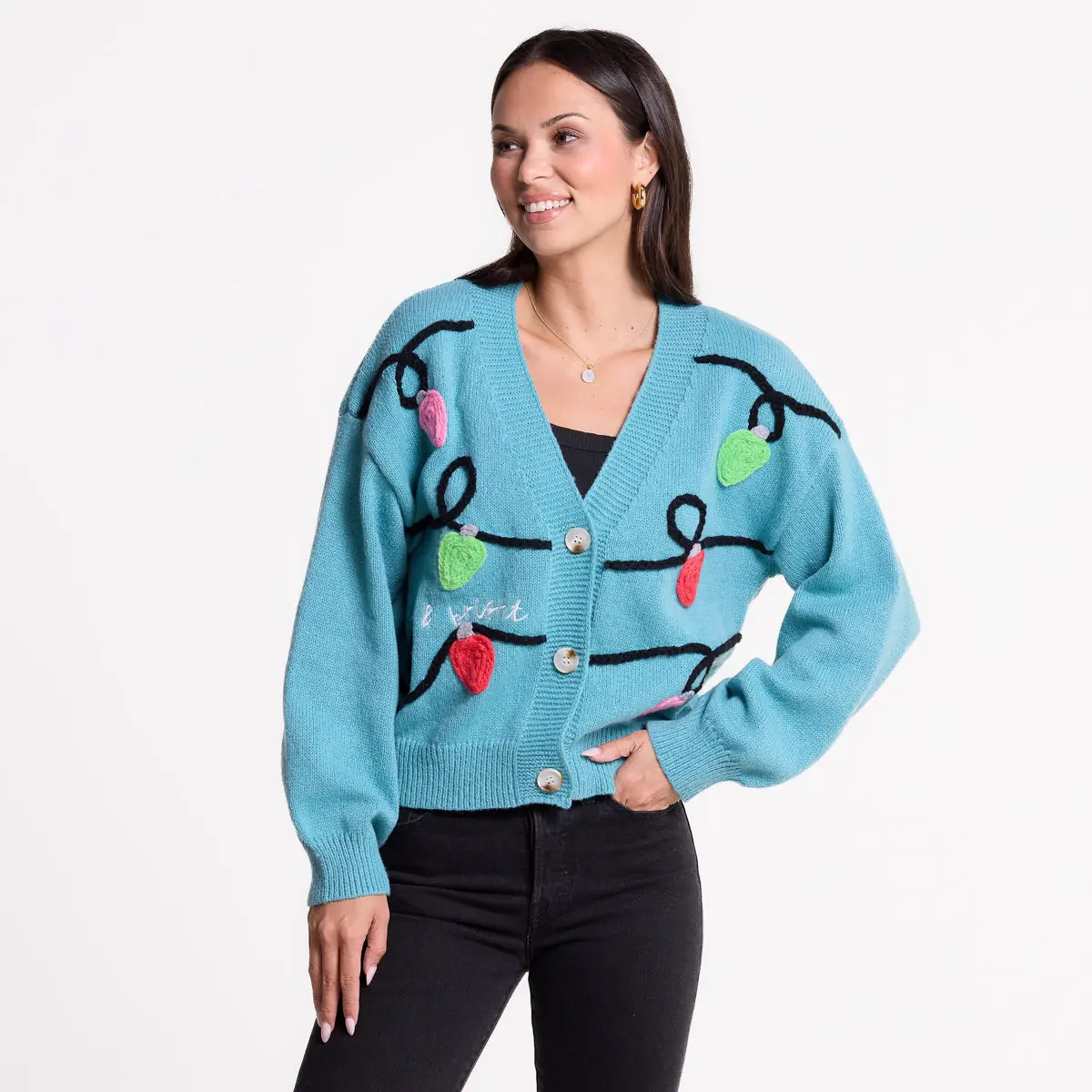 Merry & Bright Embellished Cardigan
