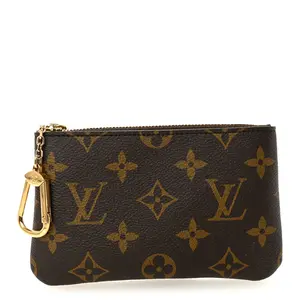 Pre-owned Louis Vuitton Coated Canvas Small Leather Goods Monogram Key Pouch S