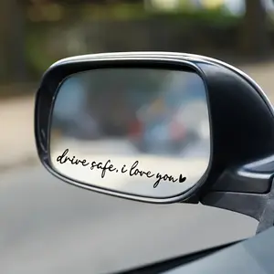 2PCS/SET Daily Gentle Caring "drive safe, i love you" Sticker Car Decals - For family car interiors, cups, notebooks. Full of daily gentle caring life attitude, add personalized details. Fits multiple scenes!