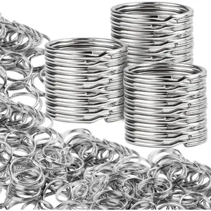 100pcs Metal Key Chain Ring for Keychain of Home Car School Office DIY Crafts Dog Ring and Other Keys Attachment 1 Inch