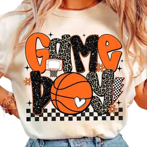 Basketball Game Day Unisex T-Shirt Go Team Basketball Game Day Unisex T-Shirt Basketball Mama Retro Basketball Glitter