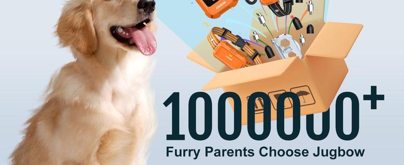 Jugbow Dog Training Collar - 4200FT with Remote, 4 Training Modes, Security Lock, IPX8 Waterproof,Rechargeable e-Collar for All Breeds,Orang-DT68