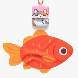 Calico Cat Microfiber Cloth Keychain Glass/ Screen Cleaner Does not apply