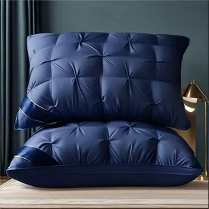 Hotel Quality Pillows Set of 2, Deep Sleep Neck Support, High Density Soft All-Seasons Pillow, Polyester Fiber Filled