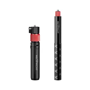 MECO Bullet Time Handle 360° Selfie Stick Compatible with Insta360 X5 X4 Air X3 and DJI panoramic action cameras Rotating extendable folding stand tripod 1.2m Invisible Selfie Stick Photographic Equipment Camera Accessories