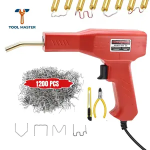 Plastic Welder 100W with 1200PCS Hot Staples, Hot Staple Welding Gun with LED Light, Car Bumper Repair Kit for Plastic Crack Fix, Dashboard, Kayak, DIY Repair Tool