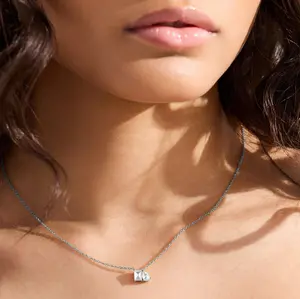 EVRY JEWELS Gold or Silver Plated Women's Hypoallergenic Eternal Match Necklace