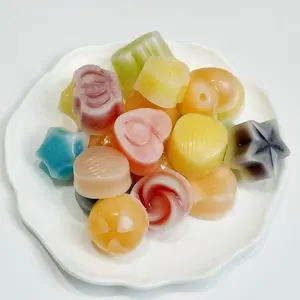 Multi-Shape Wax Candy, 3.5 oz – Assorted Fruit Flavors, Crispy When Chilled, Wax Candy Bombs, Mini Cute Shapes, Chewable Retro Party Gift Snack bottle