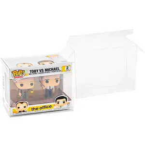 2-Pack Pop Protector Case For Funko 2 Pack Boxes for Vinyl Figures Thick .50mm