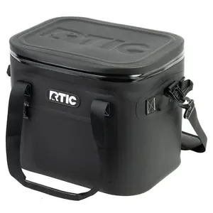 RTIC Outdoors Ultra-Tough Soft Cooler Blue/Grey 30 Cans Soft Insulated Personal cooler