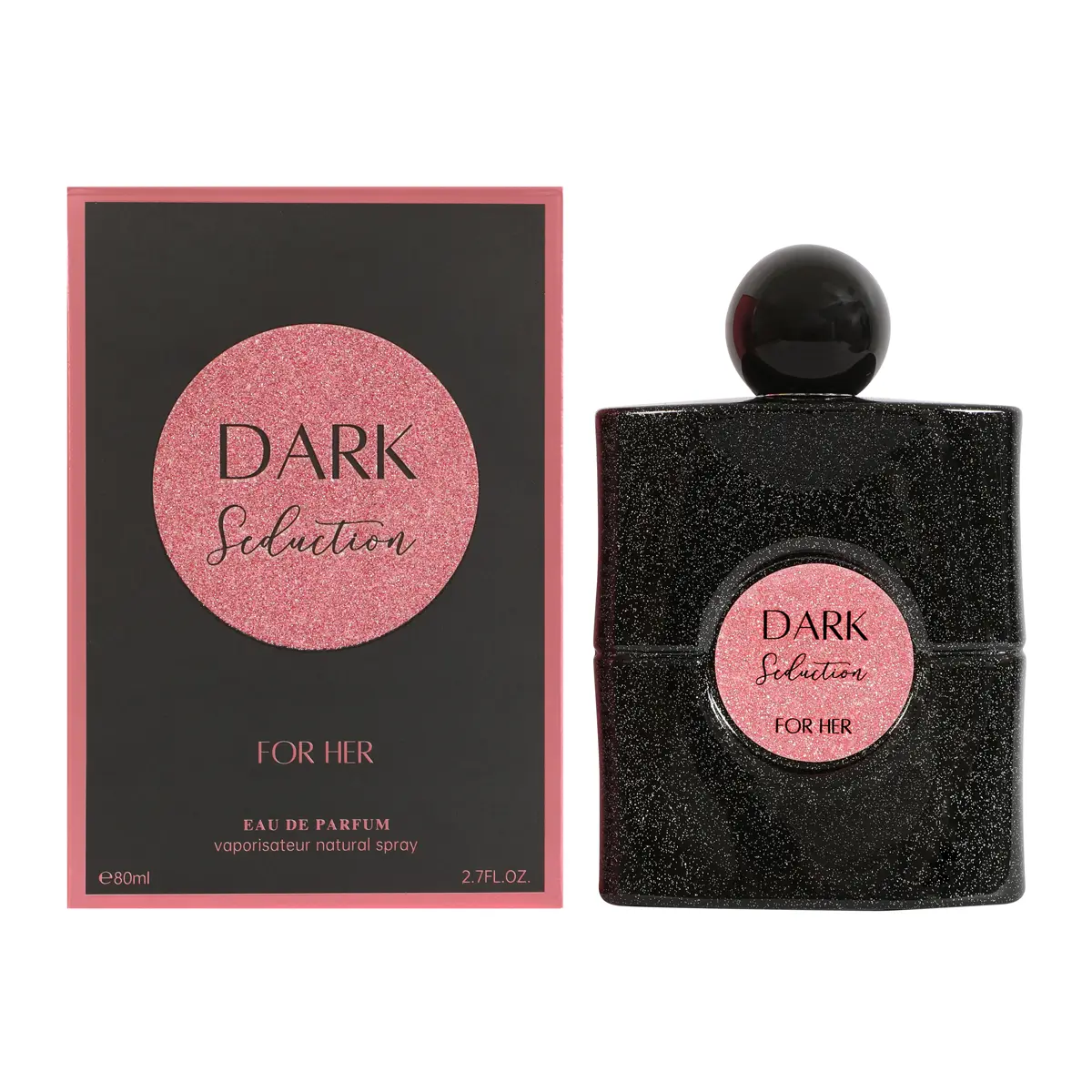 Dark Seduction Eau De Parfum for Women 80ml Long Lasting Floral Sweet Perfume Luxury Fragrance Spray for Her