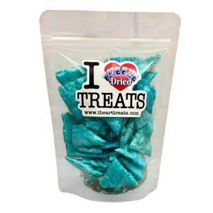 Freeze Dried Fruit Roll Up Blue Raspberry Chips 3 oz