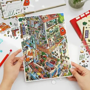 My Little House Series Fantasy House Theme Stickers, Pet Material, 4 Sheets/bag, Hand Account Stationery Water Bottle Decorations, Art Stickers