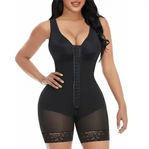 YIANNA Fajas Colombianas Shapewear for Women Tummy Control Full Shapewear Butt Lifter with Zipper Crotch