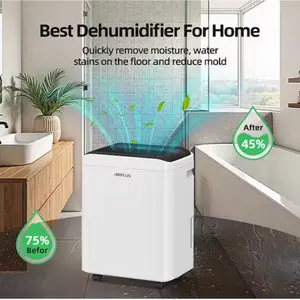 Dehumidifier with Drain Hose and Bucket, Auto Defrost, Low Noise - 50 pt. 4,500 sq. ft