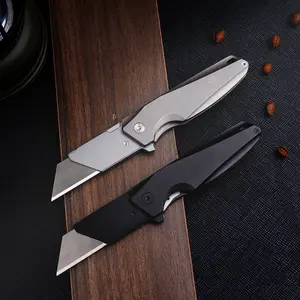 Outdoor Cutting Knife Replace Blade Multifunctional Survival Camping Utility Knife Tool