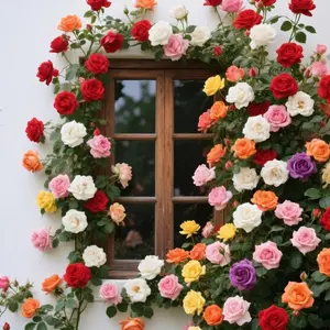 200pcs Color Splash Climbing Rose Seeds – Bold & Beautiful Vines for Fences, Pergolas & Garden Backdrops