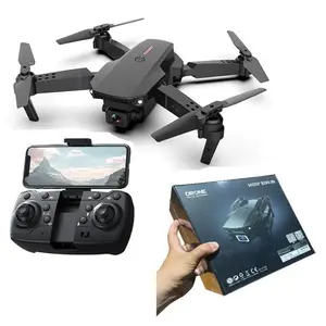 E88Pro4 Folding Drone with Adult Dual Camera, RC Quadcopter, WiFi FPV Live Video, Altitude Hold, Headless Mode, Optional Dual Battery Model