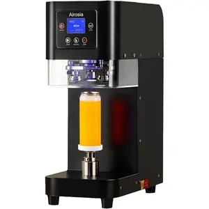 Commercial Automatic Can Sealer Machine with Stronger Motor, Cup Sealing Machine for 5.5" Cans, Electric Canning Machine for Aluminum & Plastic Beverage Cans, Height Adjustable