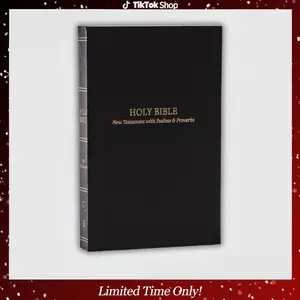 KJV Holy Bible: Pocket New Testament with Psalms and Proverbs, Black Softcover, Red Letter, Comfort Print: King James Version